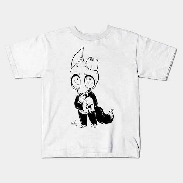 Cuddly King Kids T-Shirt by Art-95